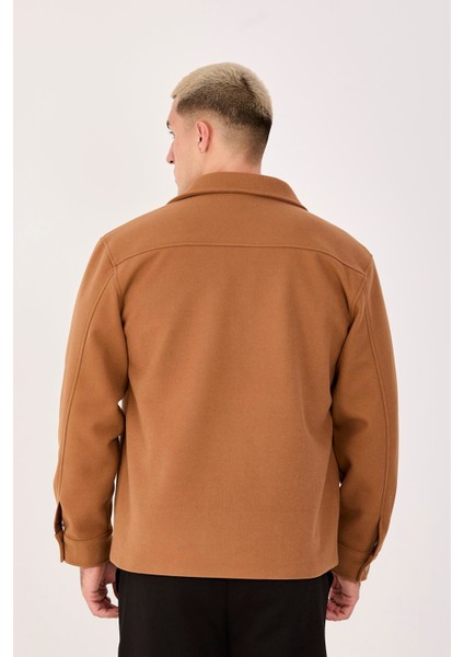 Erkek Kaşe Gömlek Yaka Ceket Fermuarlı Şık Mont fiyatları