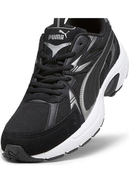 Milenio Tech Suedepuma Black-Puma Aged Silver-Cool Dark Gray
