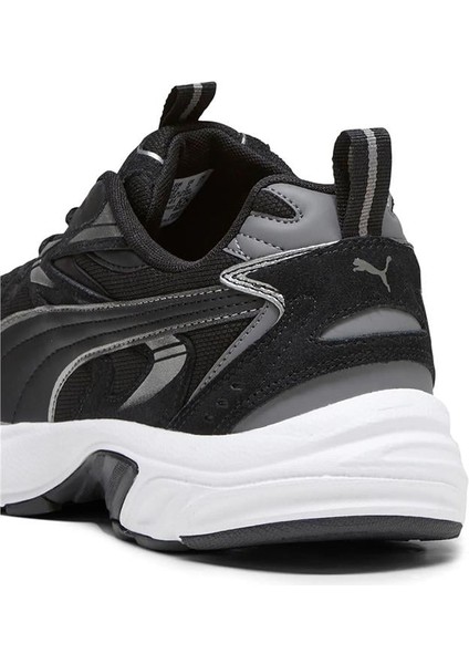 Milenio Tech Suedepuma Black-Puma Aged Silver-Cool Dark Gray