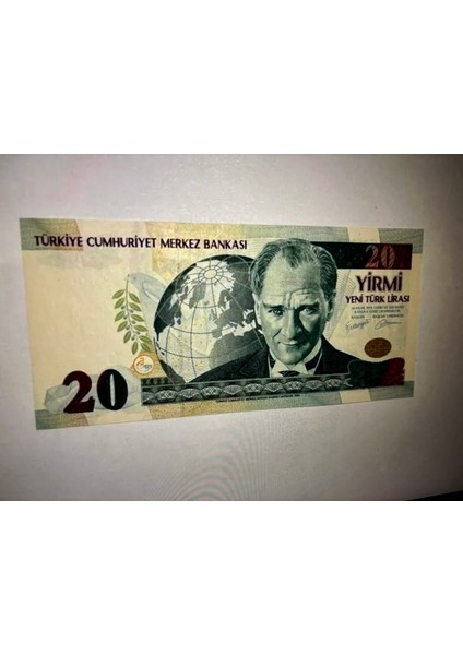 8. Emisyon 20 Ytl C02 Seri Nadir Filigran Takım Tek Ayağı (Filigran Tip:4) Çil