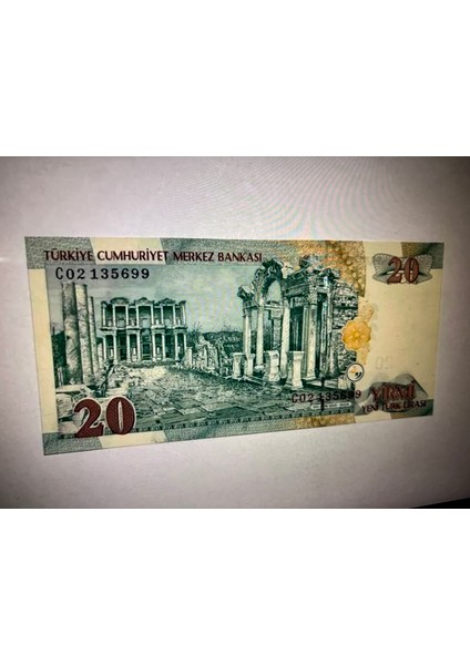 8. Emisyon 20 Ytl C02 Seri Nadir Filigran Takım Tek Ayağı (Filigran Tip:4) Çil fiyatları