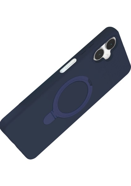 Resveq Newface Samsung Galaxy A06 Regal Magsafe Standlı Kapak - Lacivert modelleri