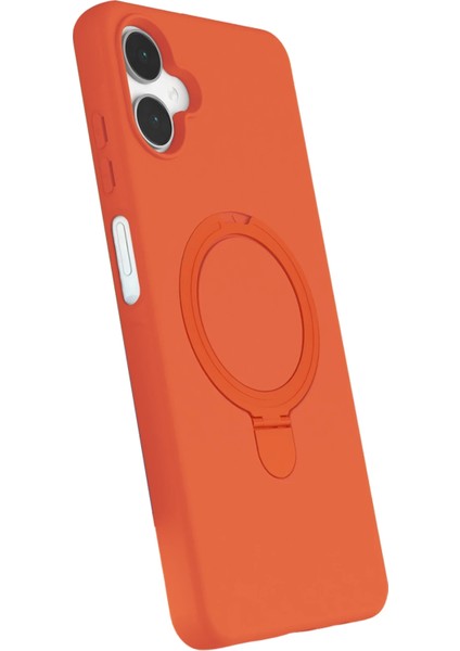 Resveq Newface Samsung Galaxy A06 Regal Magsafe Standlı Kapak - Turuncu fiyatları
