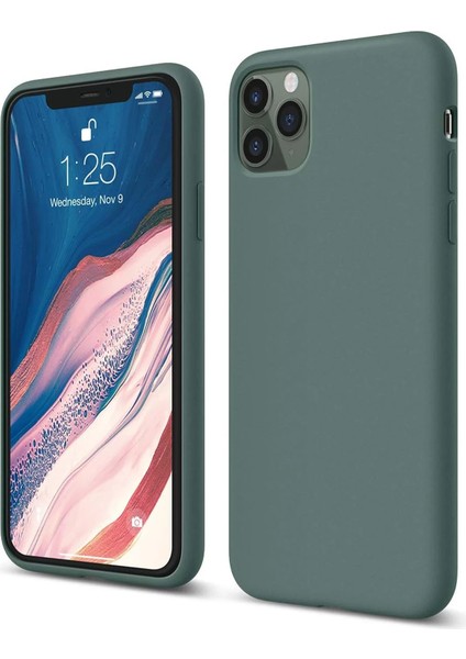 Resveq Newface Iphone 11 Pro Kılıf First Silikon - Koyu Yeşil
