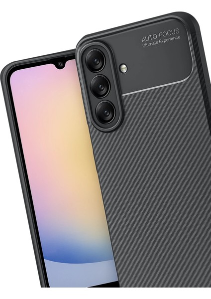 Resveq Newface Samsung Galaxy A17 5g Auto Focus Karbon Kapak - Siyah modelleri