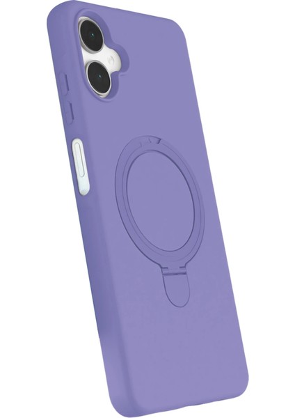 Resveq Newface Samsung Galaxy A06 Regal Magsafe Standlı Kapak - Lila modelleri