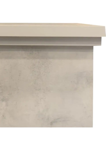 Large Penida Retro Beton Desen 1800 Watt Dekoratif Elektrikli Şömine fırsatları