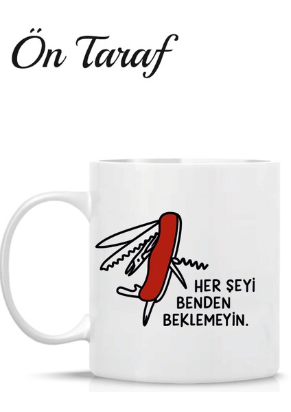 Kişiye Özel Kupa Çakı Temalı Söz