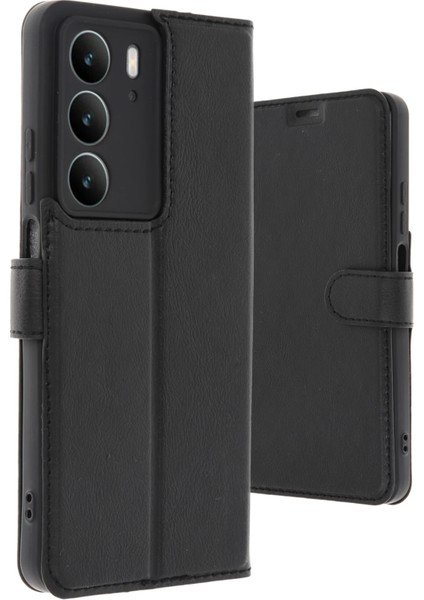 Resveq Newface Realme C75 4g Trend S Plus Kapaklı Kılıf - Siyah