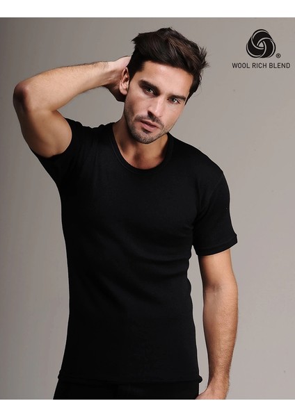 Mdb Hasyün 2005 Erkek Kısa Kol Yün Fanila