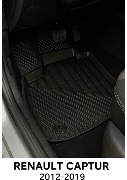 Renault Captur 2012–2019 Uyumlu 3D Havuzlu Oto Paspas Premium modelleri