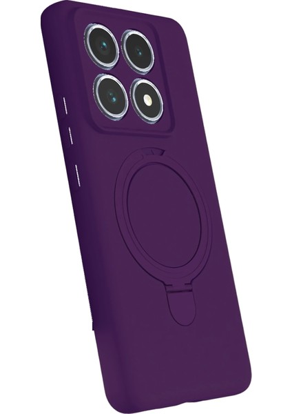 Resveq Newface Xiaomi Mi 14T Pro Regal Magsafe Standlı Kapak - Derin Mor fiyatları