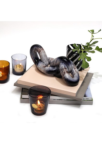 Dekoratif Karanlıkta Akış Kalın Siyah Zincir (26 Cm) modelleri