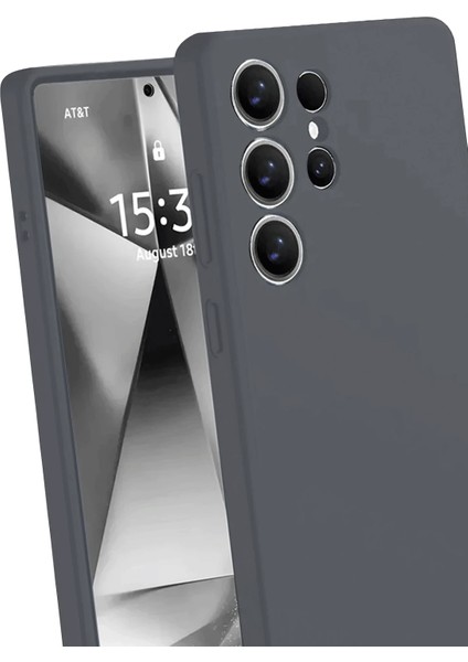 Resveq Newface Samsung Galaxy S25 Ultra Kılıf Nano Içi Kadife Silikon - Gri fiyatları