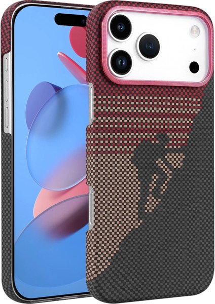 Resveq Newface Apple Iphone 17 Pro Max Vega Magsafe Kapak - Kırmızı