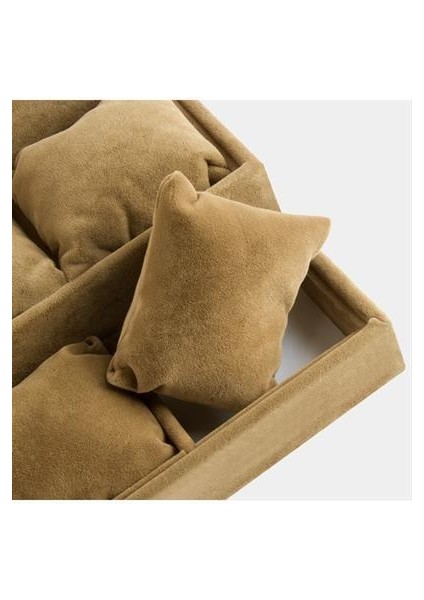 Resveq 3 Basamaklı Anfora Kumaş Yastıklı Stand-Kahverengi-1 fiyatları