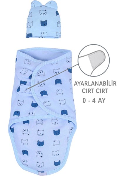 0-4 Ay Bebek Için %100 Pamuk Kundak, Cırt Cırtlı, Yumuşak Penye Kumaş, Nefes Alan Kumas STL7103 fiyatları