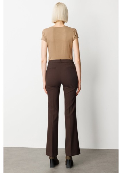 Ispanyol Paça Yan Cepli Pantolon Kahve 05011 modelleri