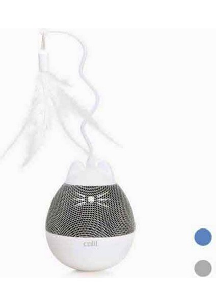 Resveq Catit Pixi Spinner Akıllı Oyuncak Gri Beyaz