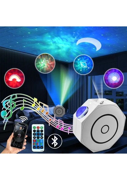 Mdb Bluetooth Özellikli Anason Projektör Gece Lambası