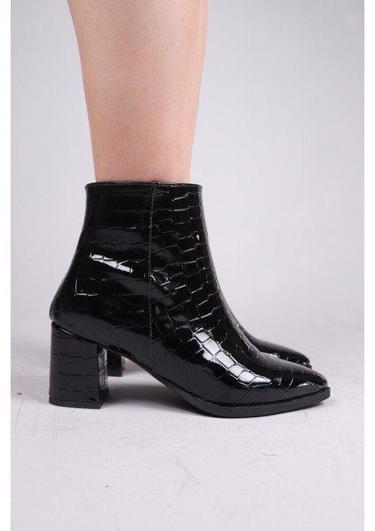 Sıon Kroko Topuklu Bot Siyah fiyatları