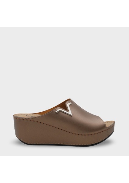 Capone 6145 Kadın Platform V Toka Terlik