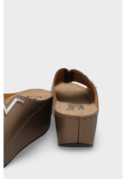 Capone 6145 Kadın Platform V Toka Terlik