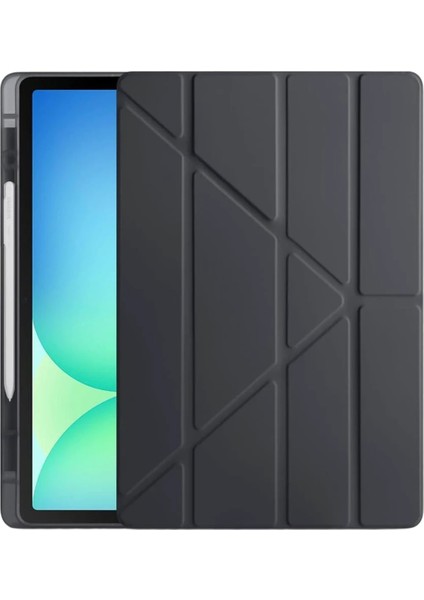 Resveq Newface Ipad Pro 11 (2024) Kılıf Kalemlikli Hugo Tablet Kılıfı - Siyah