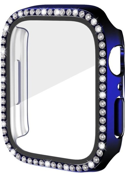 Apple Watch 3 4 5 6 7 8 9 Uyumlu 49MM Kasa Koruyucu Işıltılı Parlak Taşlı Koruma