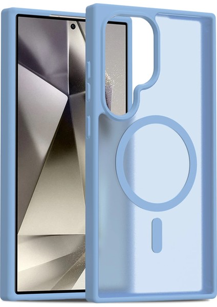 Resveq Joko Samsung Galaxy S24 Ultra Jota Magsafe Kapak - Açık Mavi