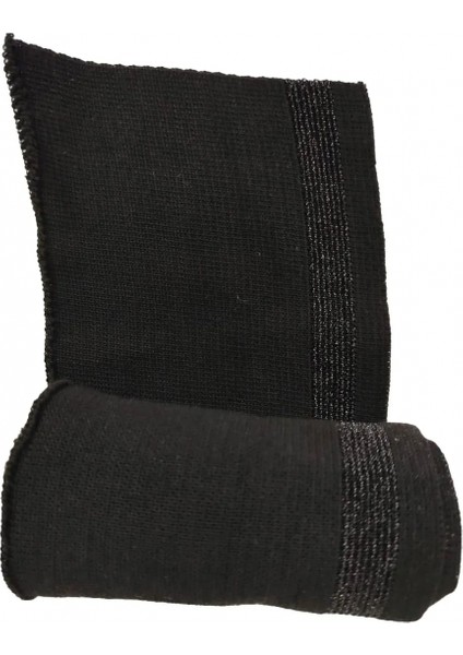 Triko Ribana Manşet Siyah Sim Çizgili En 95 Boy 9 cm 1 Adet T-561
