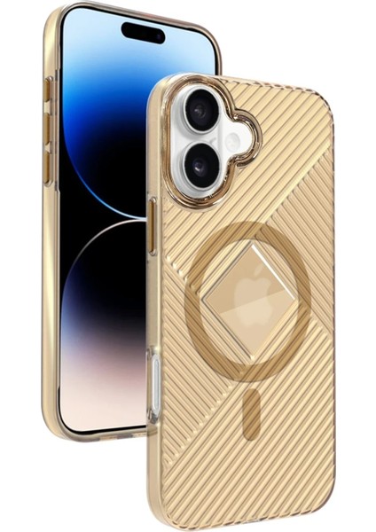 Resveq Joko Iphone 16 Stella Pc Sert Magsafe Kılıf - Gold