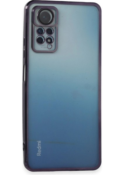 Resveq Newface Xiaomi Redmi Note 11 Pro Kılıf Razer Lensli Silikon - Mor