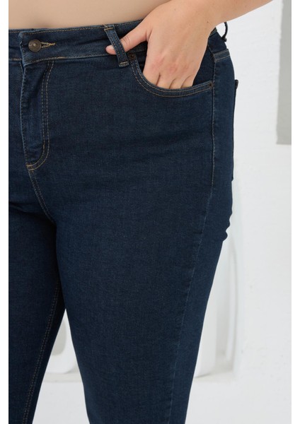 Büyük Beden Pantolon Koyu Lacivert modelleri