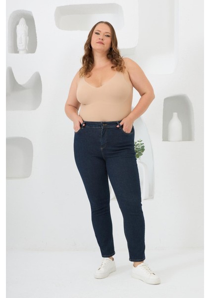 Büyük Beden Pantolon Koyu Lacivert indirimleri