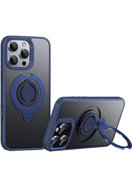 Resveq Joko Iphone 16 Pro Avatar 360 Dönen Magsafe Kapak - Lacivert