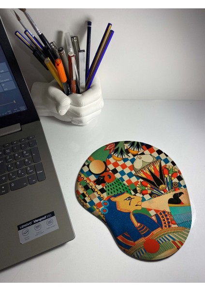 Pharaoh Baskılı Bilek Destekli Mouse Pad