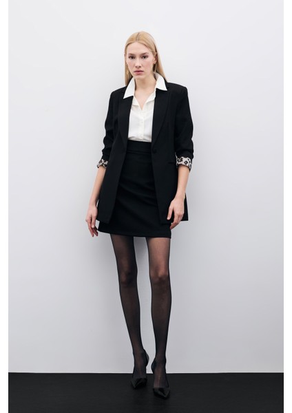 Düz Mini Etek - Siyah fiyatları