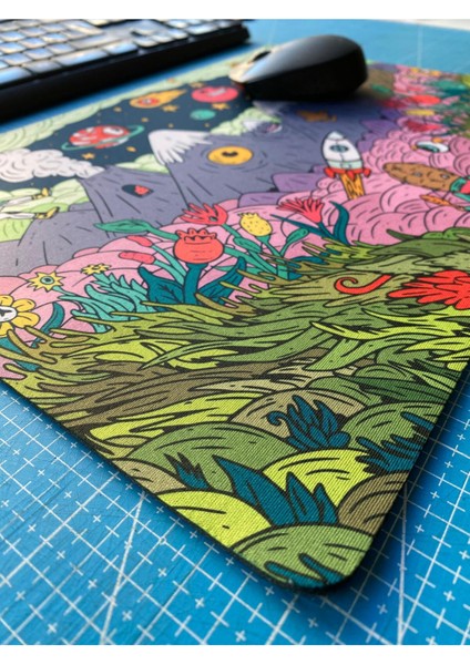 Cartoon Illustrator Baskılı Mouse Pad (28X40 Cm) fırsatları