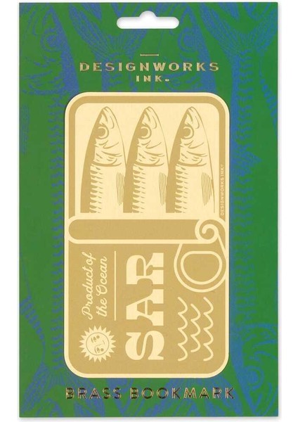 Designworks Jumbo Metal Kitap Ayracı Sardines