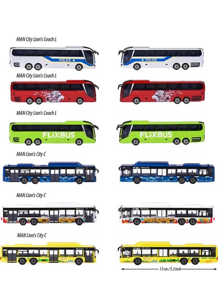 Majorette Man Şehir Otobüsü Metal MODEL 212053159 fırsatları