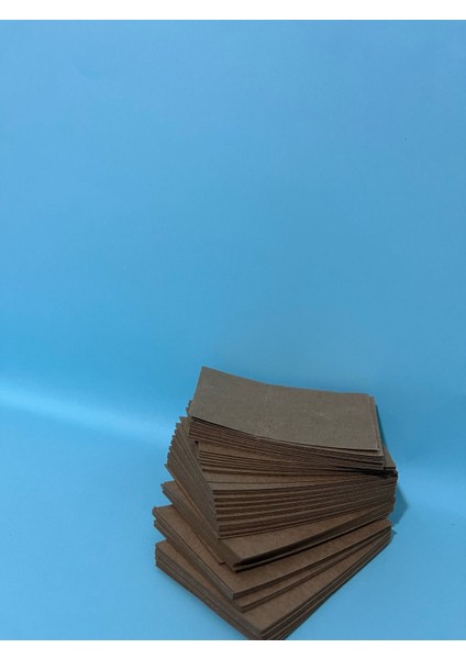 100 Adet 5 x 9 cm Baskısız Ipsiz Delikli Kraft Dikdörtgen Etiket, Karton Kağıt Ayakkabı Giysi Tişört fiyatları