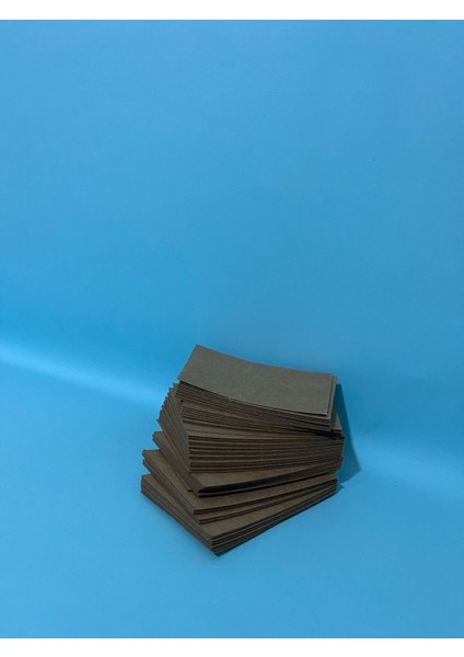 100 Adet 5 x 9 cm Baskısız Ipsiz Delikli Kraft Dikdörtgen Etiket, Karton Kağıt Ayakkabı Giysi Tişört fırsatları