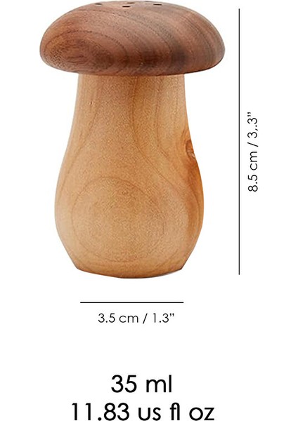 2'li Mantar Model Bambu Baharatlık - Tuzluk Biberlik Karabiberlik Baharat Takımı 35 ml fiyatları