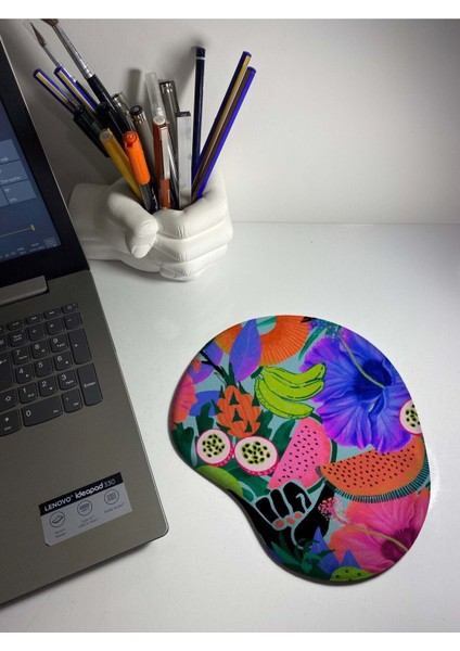 Aloha Hawaii Baskılı Bilek Destekli Mouse Pad
