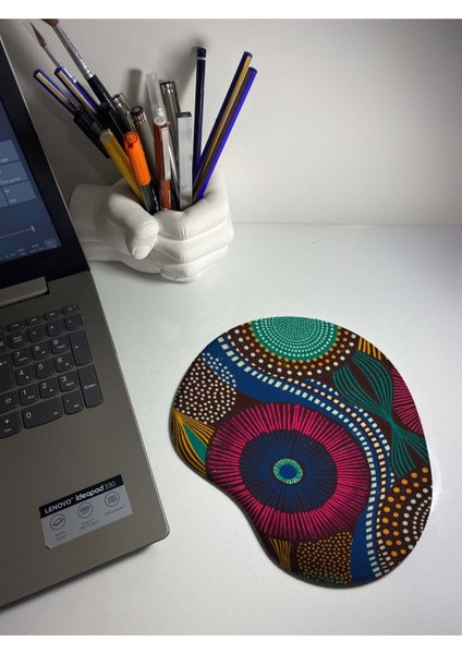 Afro Art Baskılı Bilek Destekli Mouse Pad