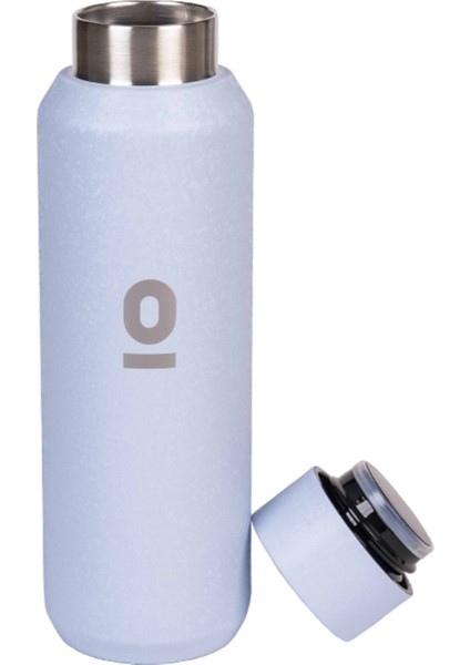 Mavi Mat Dokulu Paslanmaz Çelik Matara 550 ml Kapaklı NO:101 modelleri