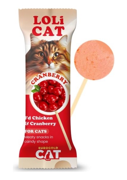 Resveq Eurogold Cat Lolicat Fd Kedi Ödülü Kızılcıklı 1,5 gr (15 Li)
