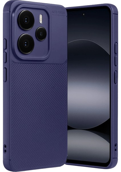 Resveq Newface Xiaomi Note 14 5g Auto Focus Karbon Kapak - Lacivert