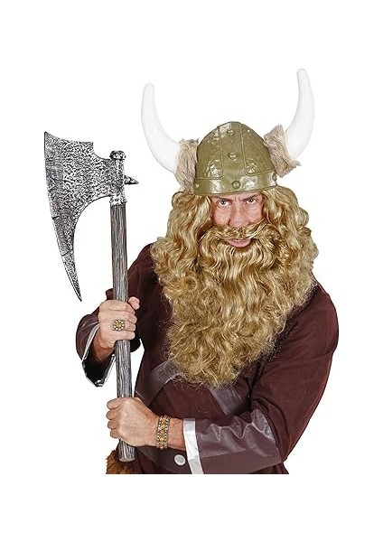 Widmann B0534 - Yetişkin Erkekler, Viking, Rahip, Kelt, Karnaval, Tema Partileri ve Sarı Renk Için Çok Karakterli Sakal modelleri